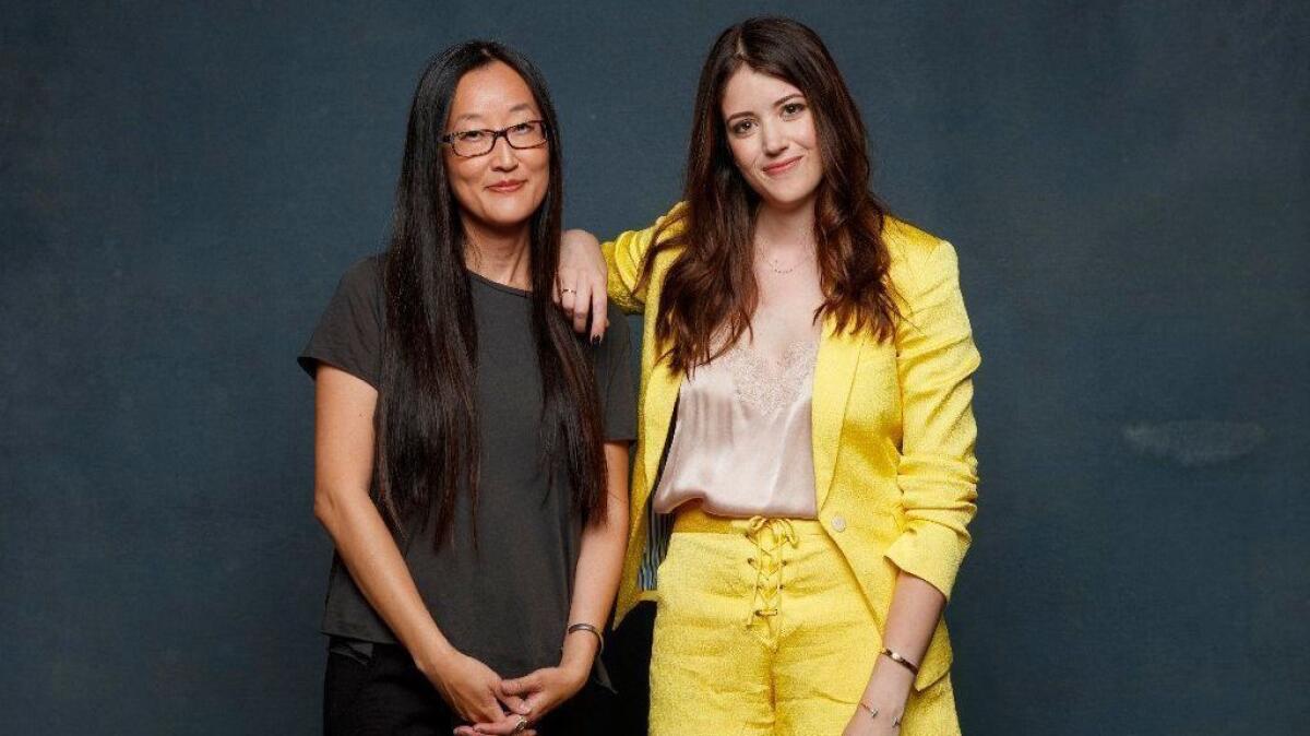 Director Jennifer Yuh Nelson and author Alexandra Bracken from the film and novel "The Darkest Minds."