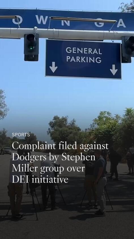 Dodgers DEI efforts goal of federal civil rights criticism filed by conservative group Dodgers DEI efforts goal of federal civil rights criticism filed by conservative group