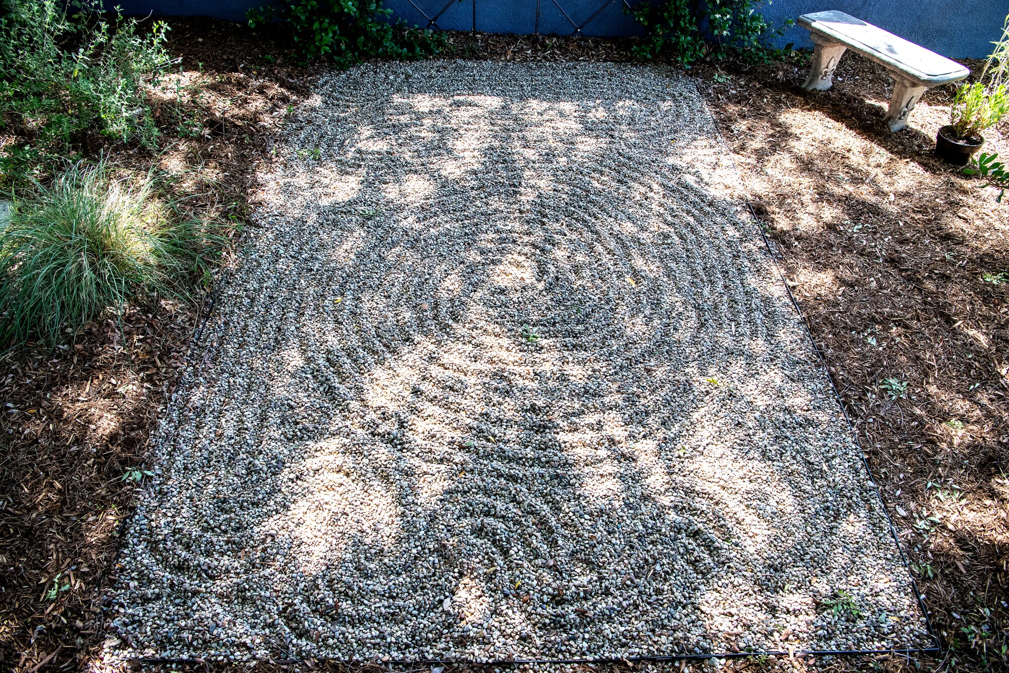 A Zen rock garden 