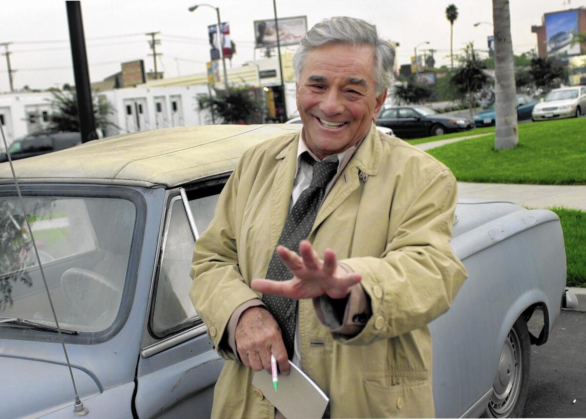 Peter Falk, shown in 2002, died at age 83 in 2011.