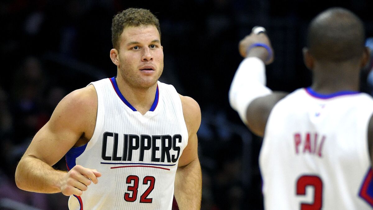 Clippers forward Blake Griffin has no timetable for a return to the lineup, although he must still serve a four-game suspension once he recovers from his injuries.