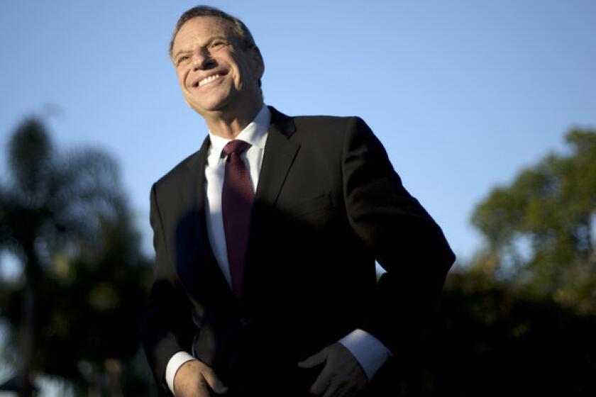 San Diego Mayor Bob Filner in a 2012 file photo. Filner faces a sexual-harassment lawsuit filed by his former director of communications.