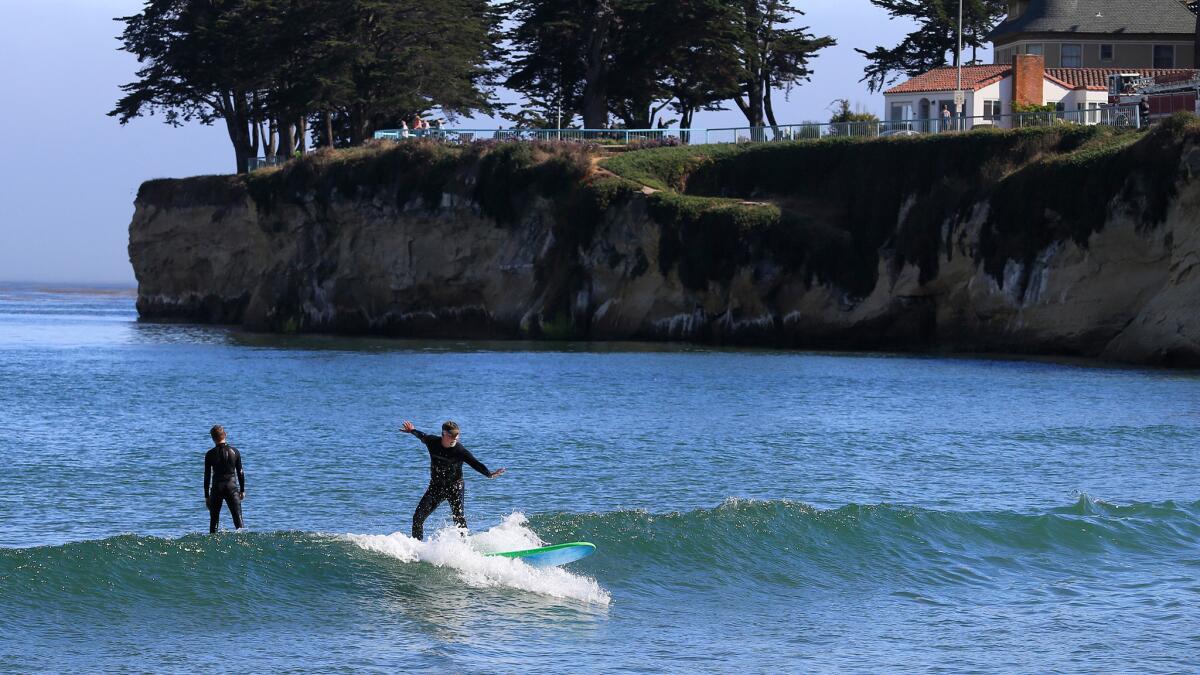 Los Angeles Times columnist Steve Lopez finally realizes his childhood dream to surf in Santa Cruz. Lopez is on a California coastal tour marking the 40th anniversary of the Coastal Act.