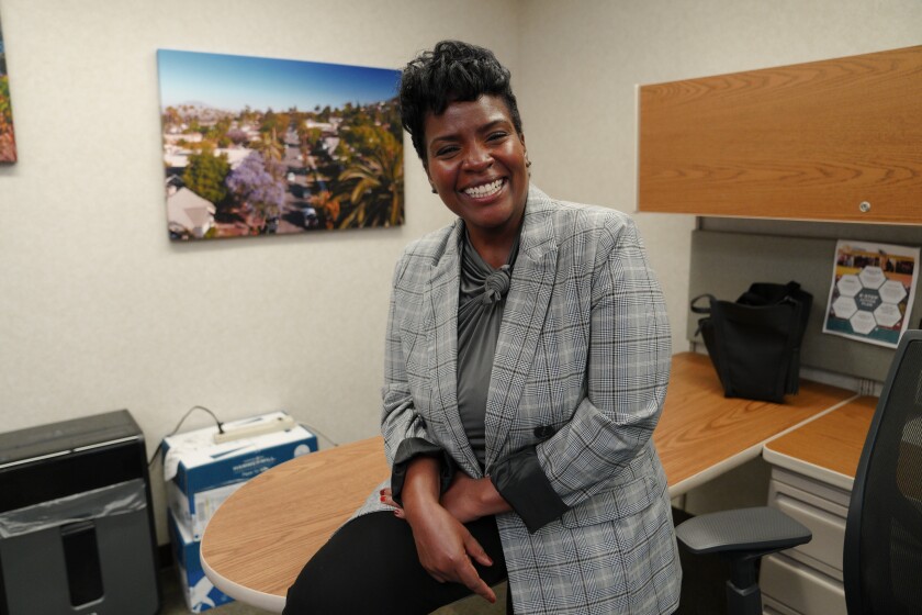 Perri Storey settles in as the communications manager for the city of La Mesa.