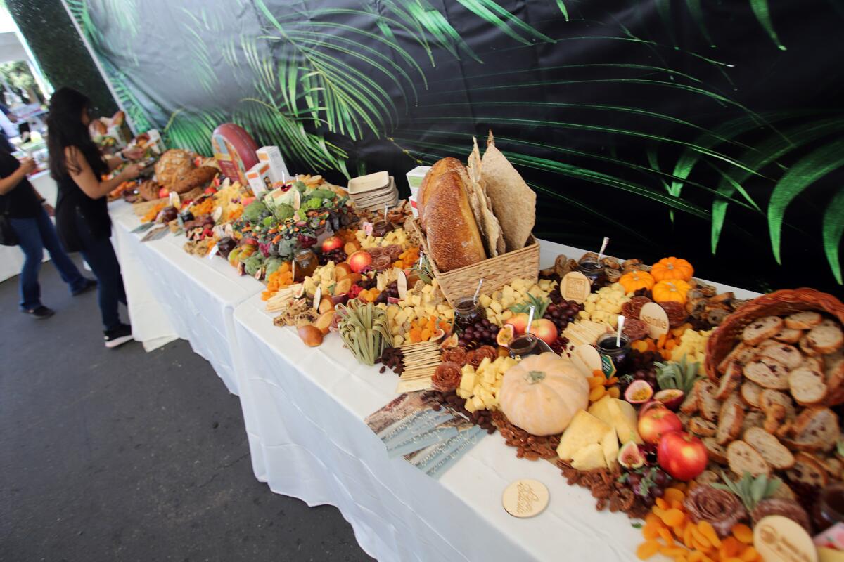 A 42-foot-long cheese board with every cheese imaginable, the longest in California.