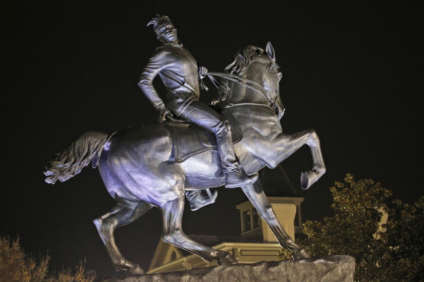 Kehine Wiley's joyful 2019 sculpture at the Virginia Museum of Fine Arts was unscathed at recent protests.