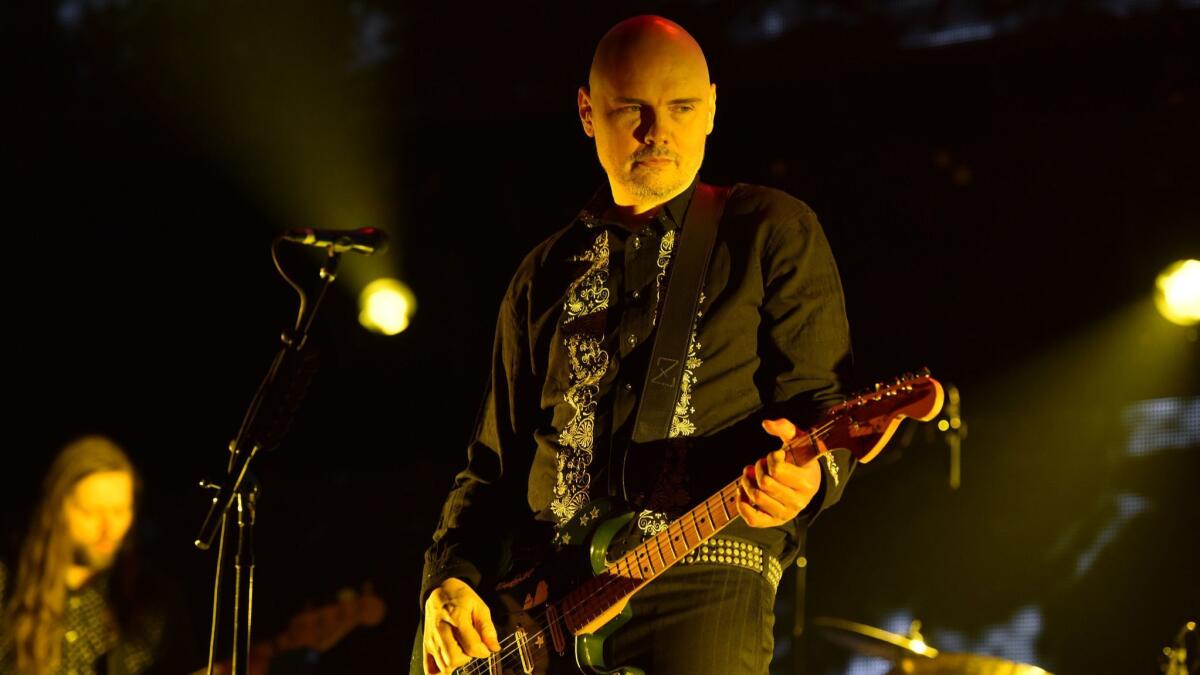 Smashing Pumpkins frontman Billy Corgan, photographed in 2014 at KROQ's Almost Acoustic Christmas at the Forum in Inglewood, will be one of the headliners again for the 2018 shows Dec. 8-9 at the same facility.