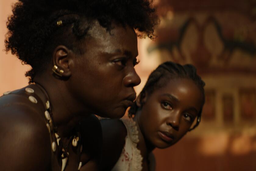 Viola Davis and Thuso Mbedu star in The Woman King.