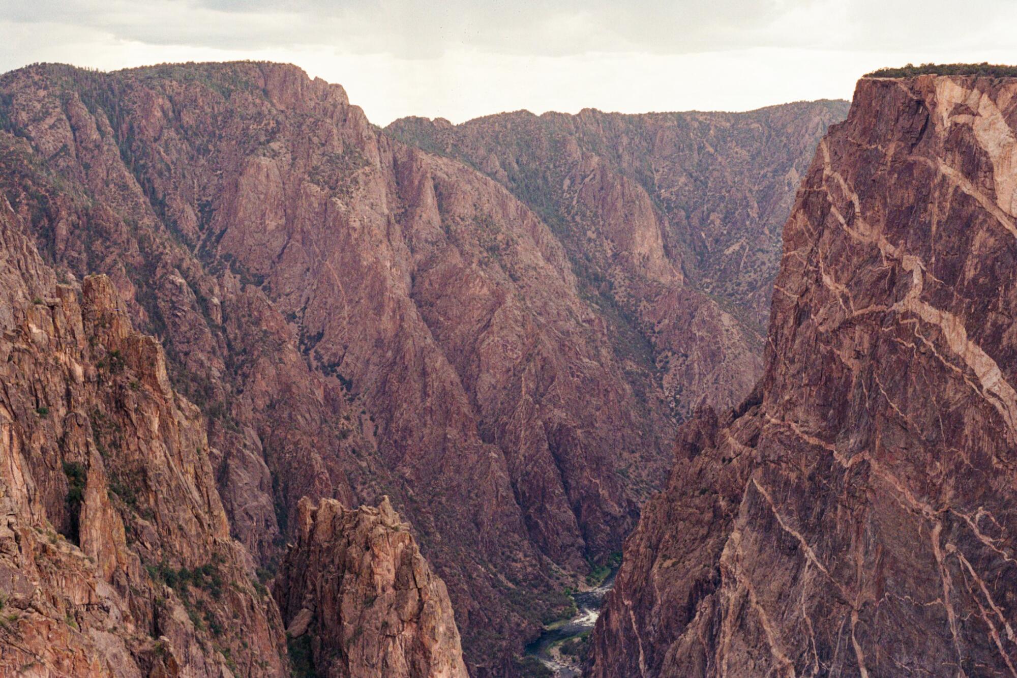 Colorado's Black Canyon, which has some of the world's oldest exposed rocks.