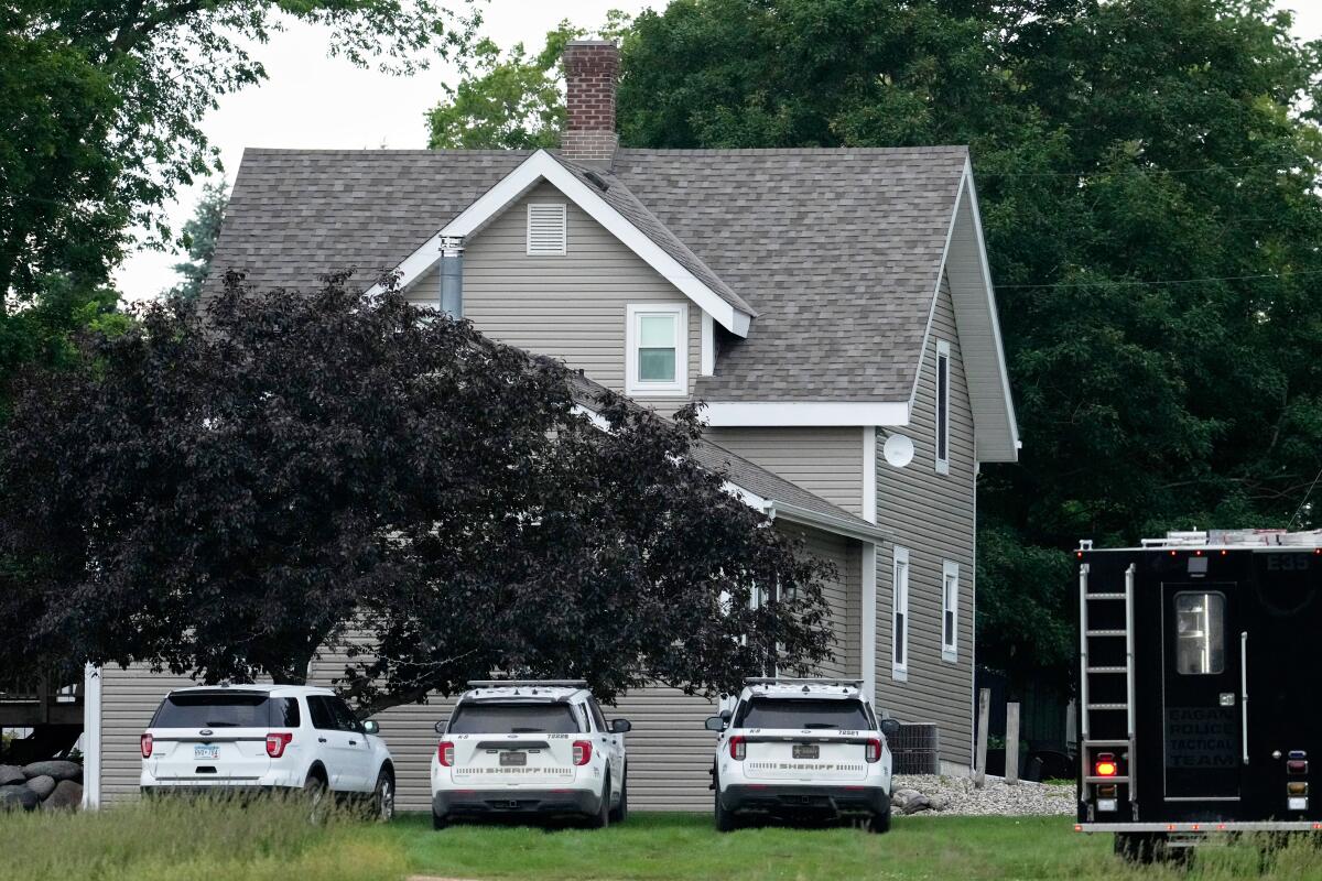 The home of shooting suspect Vance Boelter in Green Isle, Minn.
