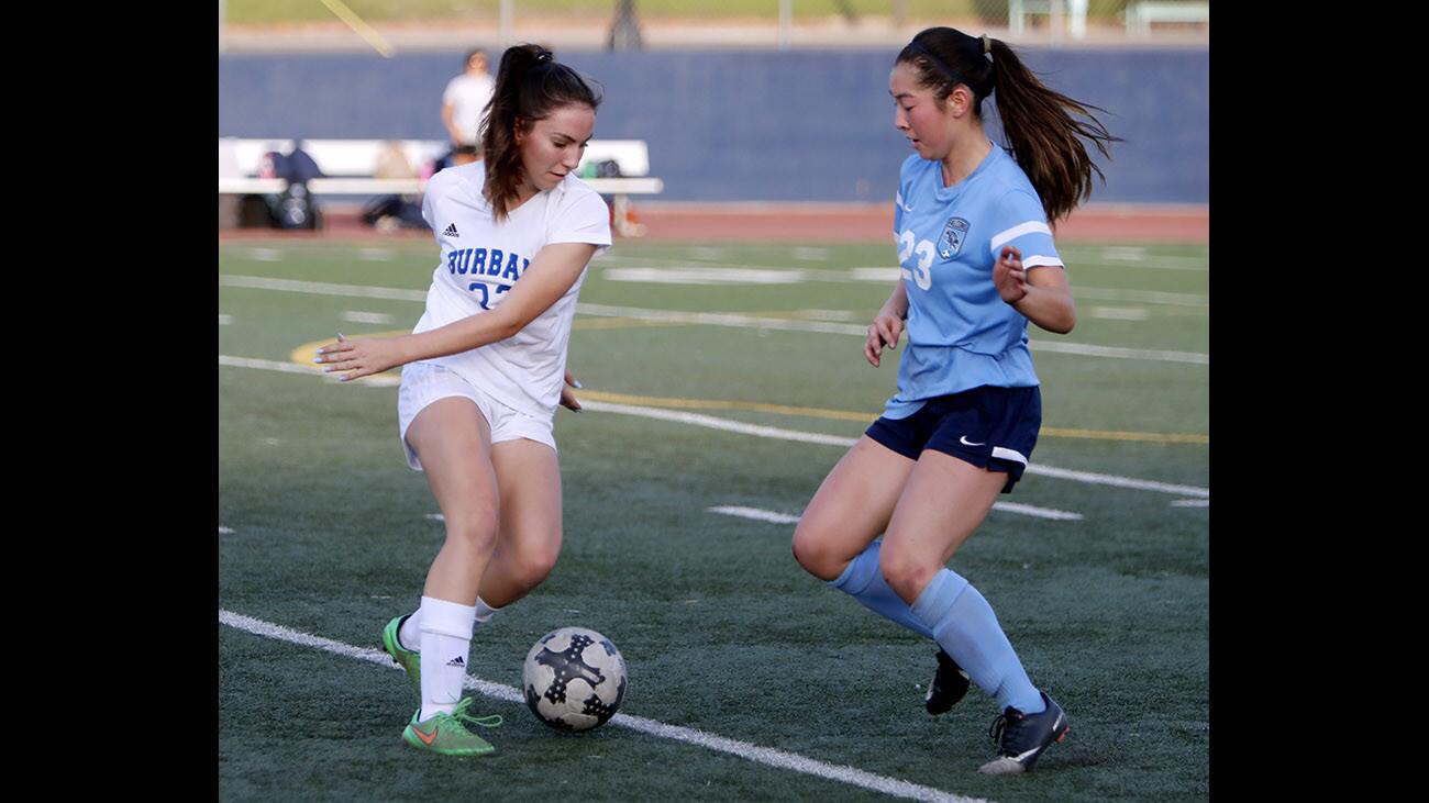 Photo Gallery: Crescenta Valley High School girls soccer vs. Burbank High School