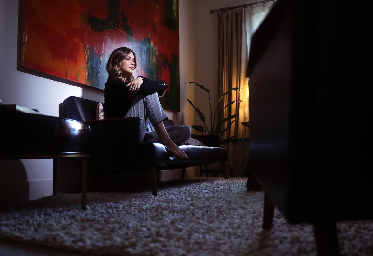 Alejandra Campoverdi at her mother's home in Playa Vista.