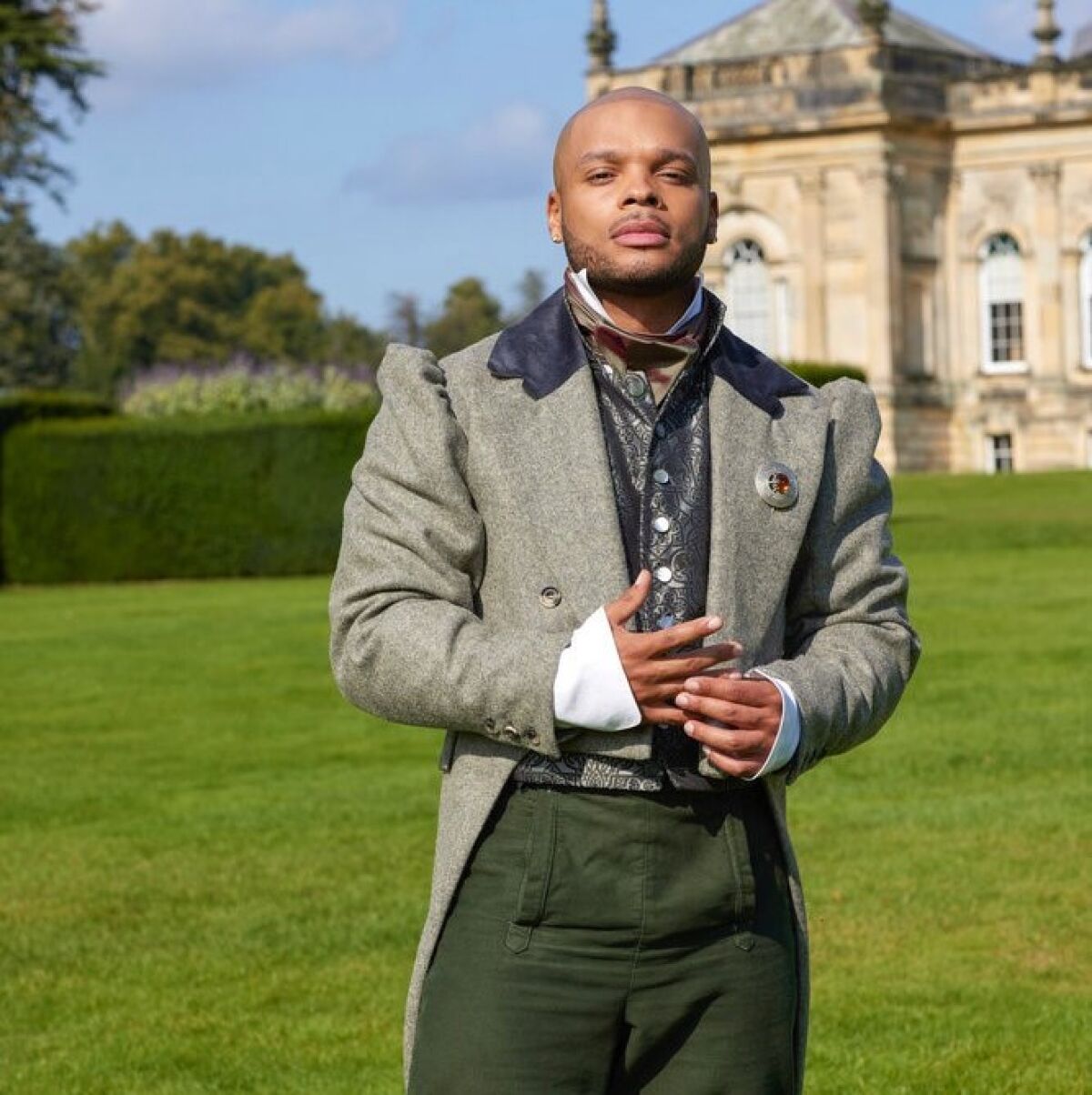 Alex "Achilles" King goes back in time to a British castle to woo a fair maiden in NBC's new dating series, "The Courtship."