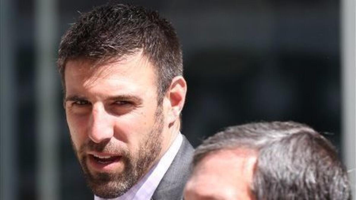 Texans linebacker coach Mike Vrabel, pictured in 2011, will interview with the Rams this week for their vacant head-coaching position.
