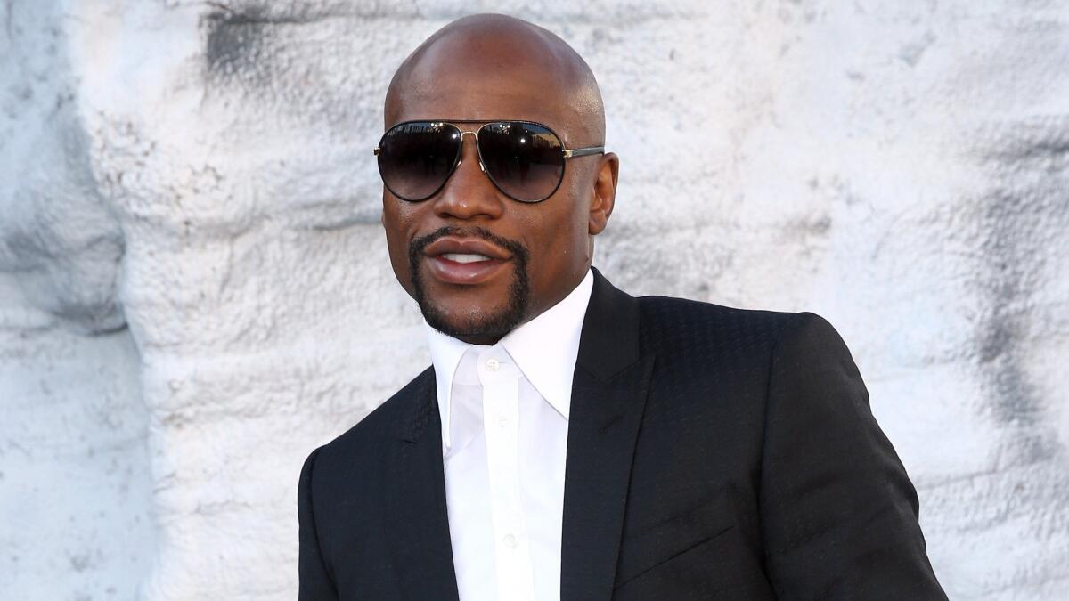 Floyd Mayweather Jr. attends a Spike TV award show at Sony Pictures Studios in Culver City on June 6.