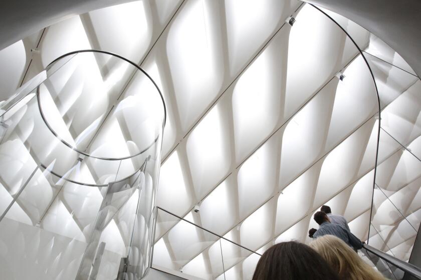 A tour of the Broad museum as it prepares to open.