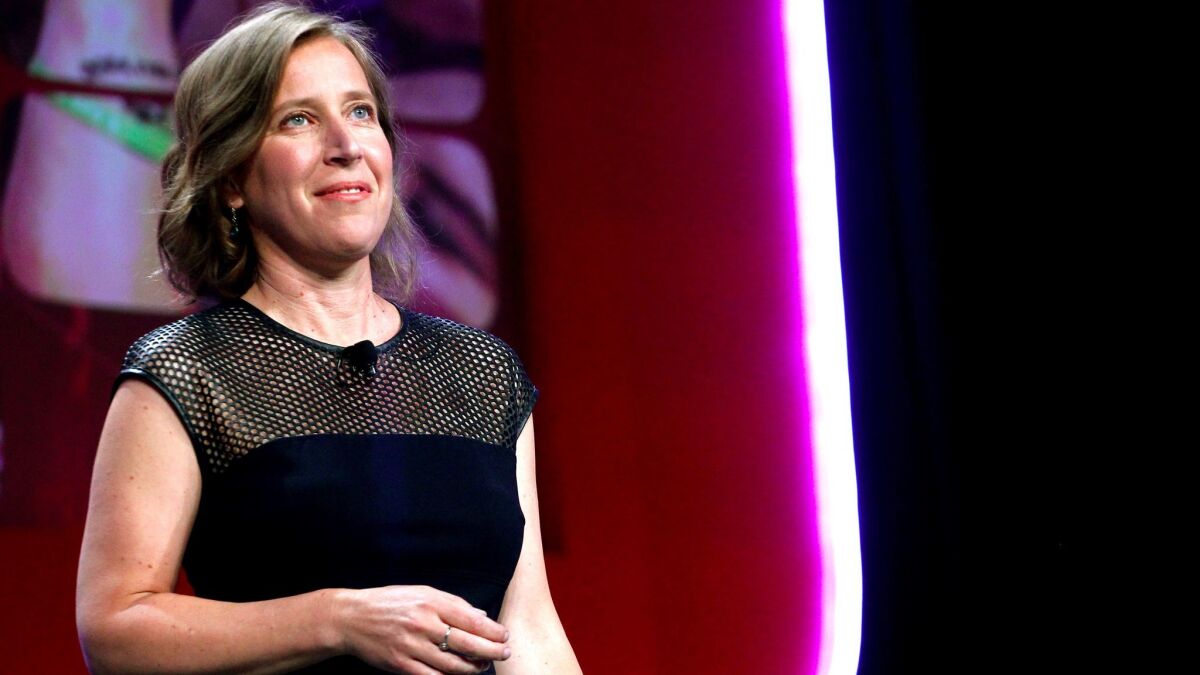 YouTube CEO Susan Wojcicki has been a vocal proponent of diversity in the tech industry. Above, she talks at Vidcon this year. (FilmMagic / FilmMagic for YouTube)