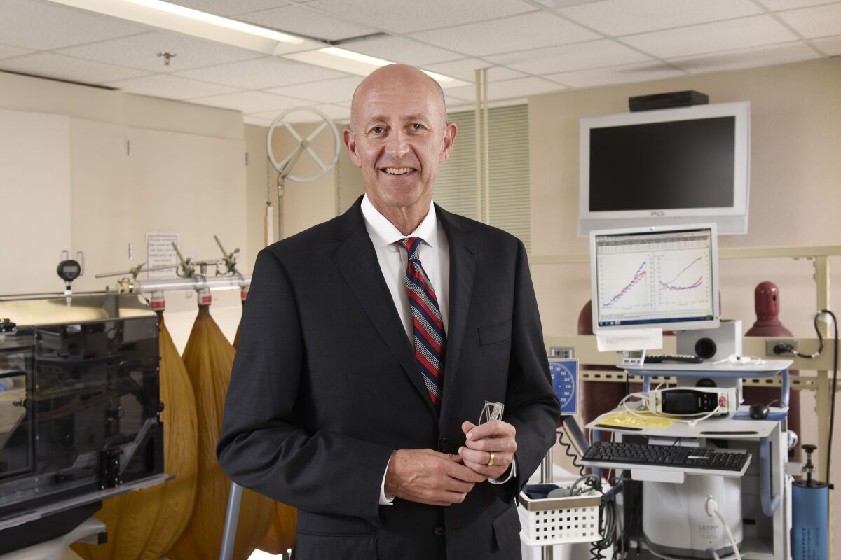 Dr. Michael Joyner in his Mayo Clinic lab