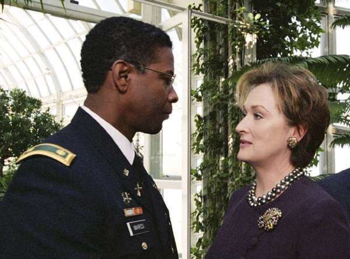 Denzel Washington and Meryl Streep in the 2004 film "The Manchurian Candidate."