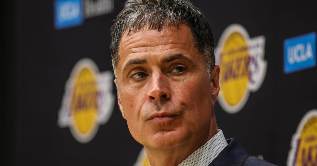 Lakers give Rob Pelinka a contract extension and new title