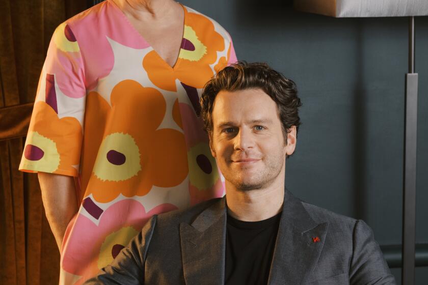 NEW YORK -- MAY 21, 2024: "Merrily We Roll Along" star Jonathan Groff at the Hudson Theatre in New York on Tuesday, May 21, 2024. (Justin Jun Lee / For The Times)