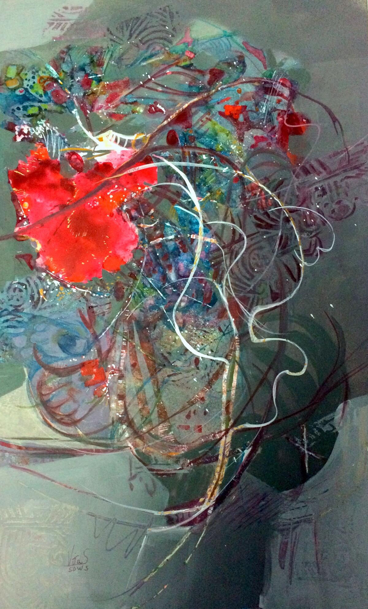 ‘Madam B’ by Vita Sorrentino is one of the artworks among the artworks offered for view and sale at La Jolla Community Center’s online gallery in partnership with La Jolla Art Association.