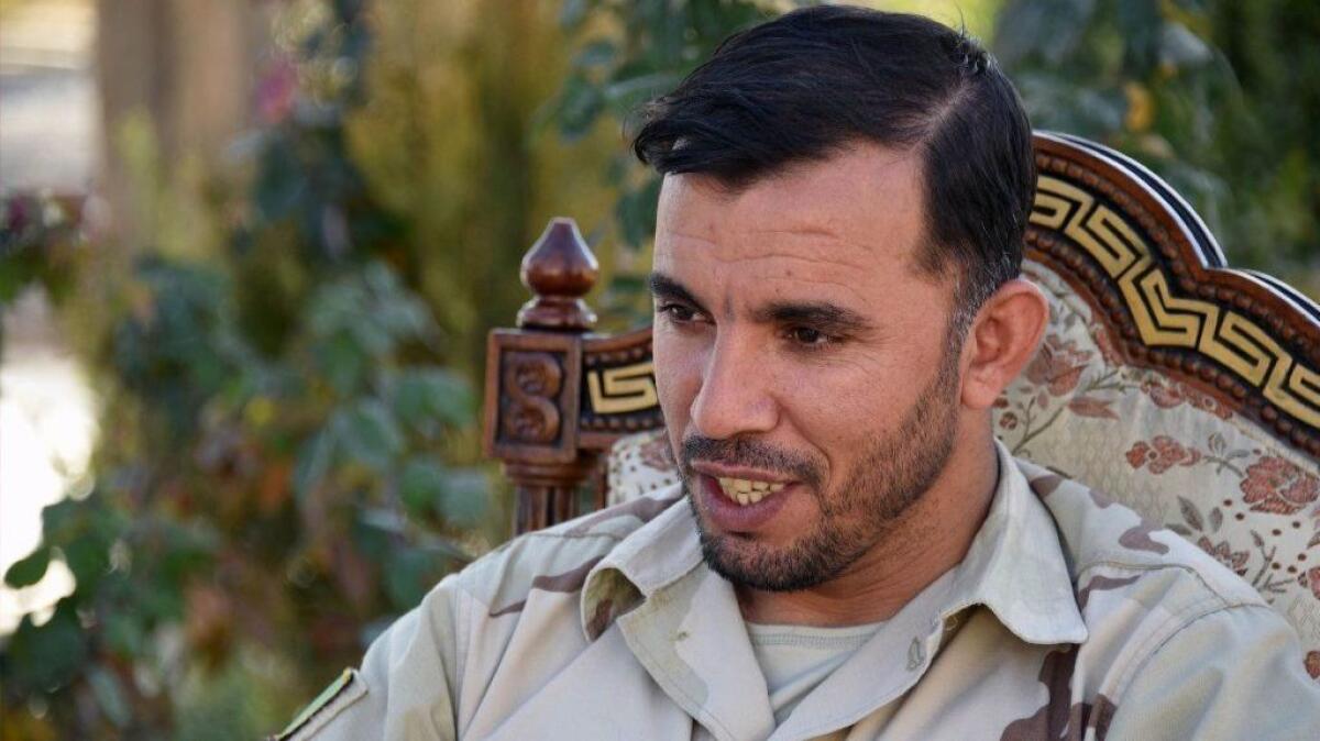 Abdul Raziq, police commander in Afghanistan's Kandahar province, shown in January.