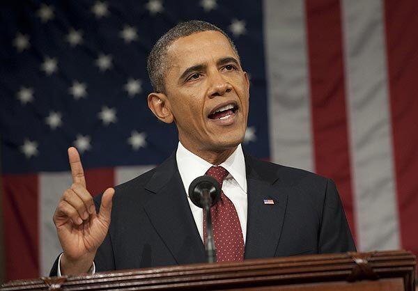 President Obama delivers his State of the Union address before a joint session of Congress.
