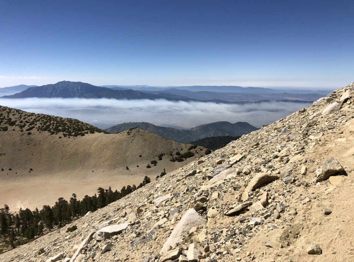 Shown is the San Gorgonio Wilderness, where day hiking permits will be required starting Sept. 1.