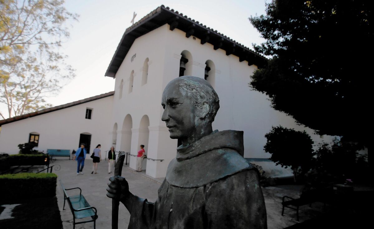 Mission San Luis Obispo de Tolosa in San Luis Obispo was founded in 1772 by Father Junípero Serra.