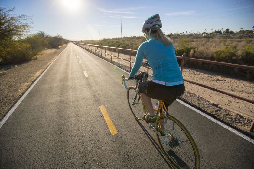 The Loop runs along the Rillito River across town. This scenic path for nonmotorized travel is now 110 miles and, when completed, will be more than 130 miles.
