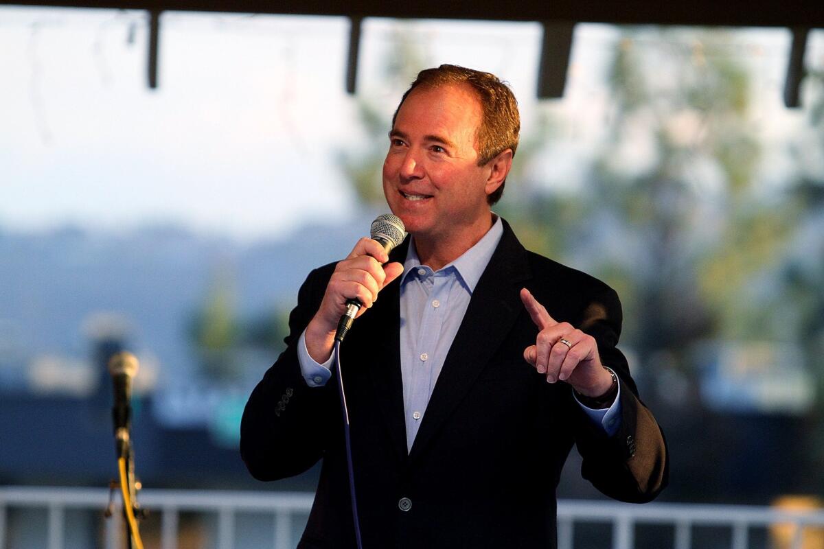 "I find it ironic that the administration views it as imperative that we vote on one piece of its proposal, but not on the use of force itself," Rep. Adam Schiff (D-Burbank), said Monday. He's seen here in 2013.