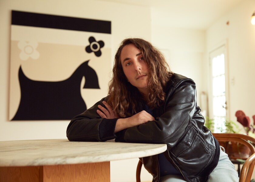 Artist Math Bass created the mural "Newz!" for the Murals of La Jolla project.