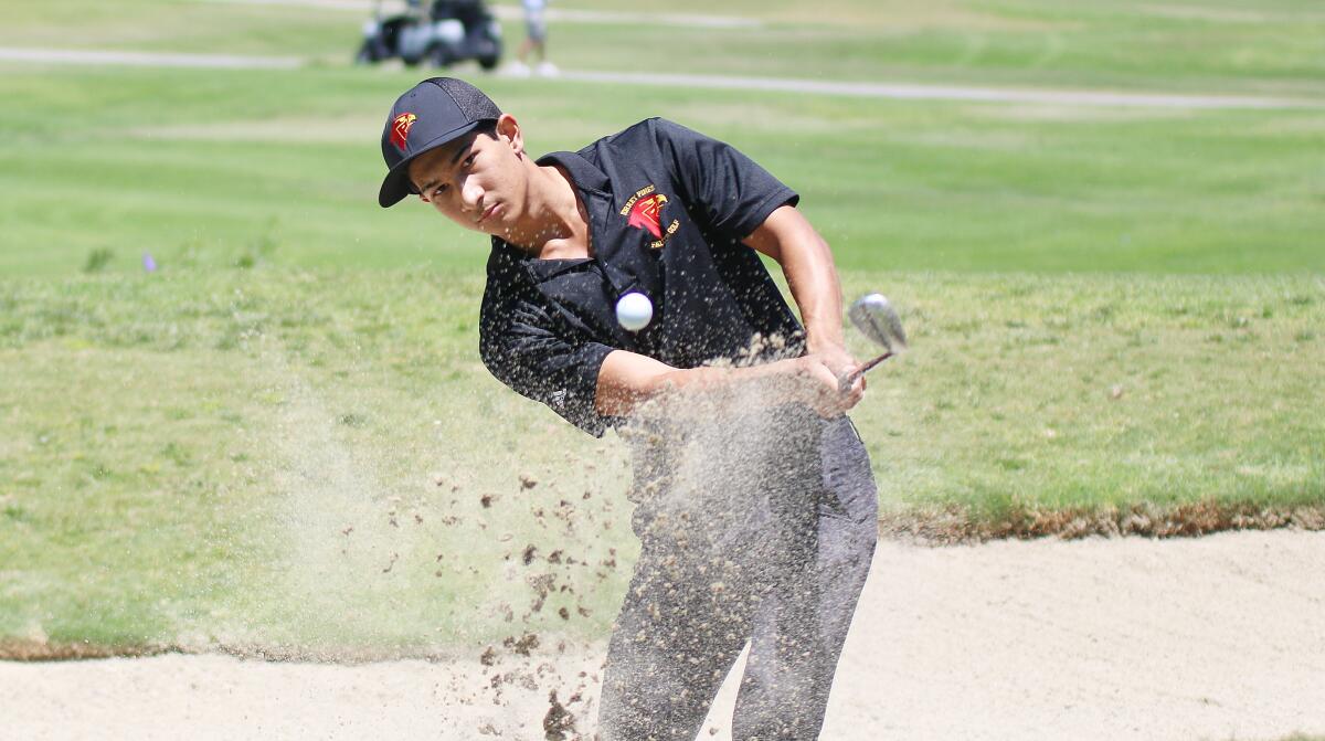 Torrey Pines junior Ryan Plodkowski on the way to a two-over 73 at La Costa.