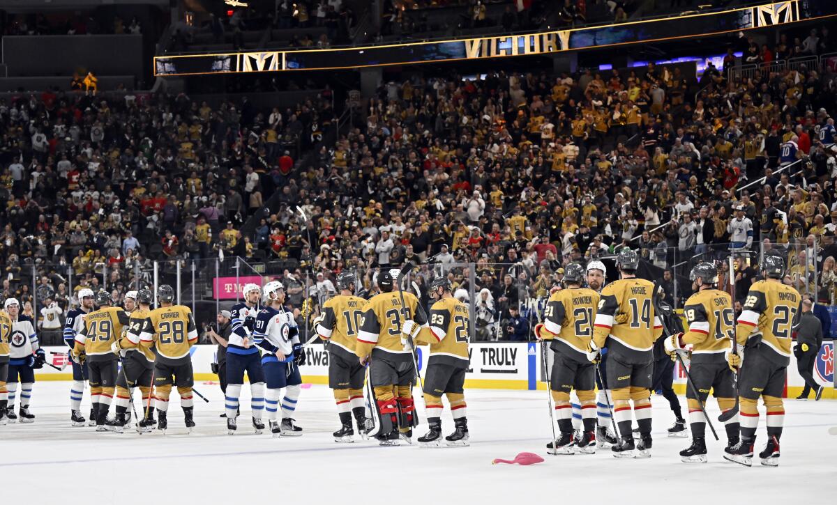 Golden Knights beat Winnipeg Jets to advance in NHL playoffs