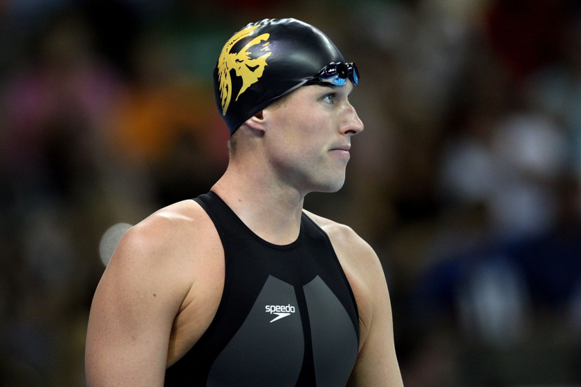 Klete Keller prepares to compete in 200-meter freestyle during the 2008 U.S. Swimming Olympic trials