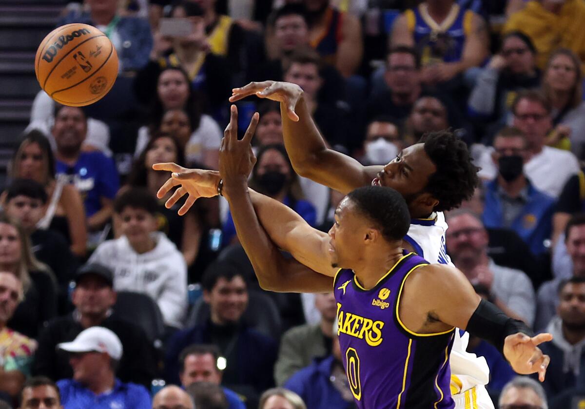 Lakers guard Russell Westbrook said coming off the bench in a preseason game led to his hamstring injury.