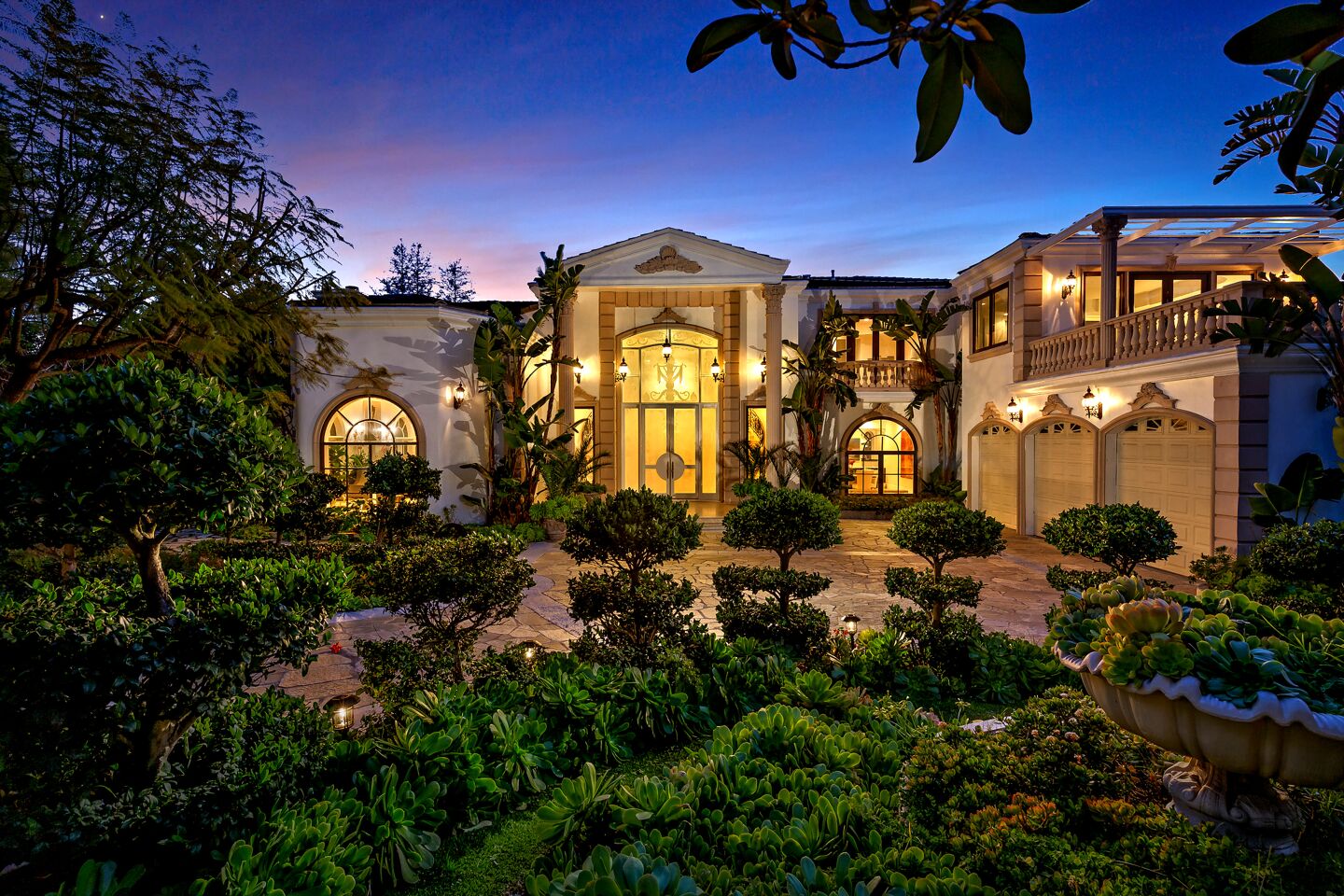 Hungarian curlers György Nagy and Ildikó Szekeres paid $6.1 million for this Mediterranean-style mansion in Bel-Air.