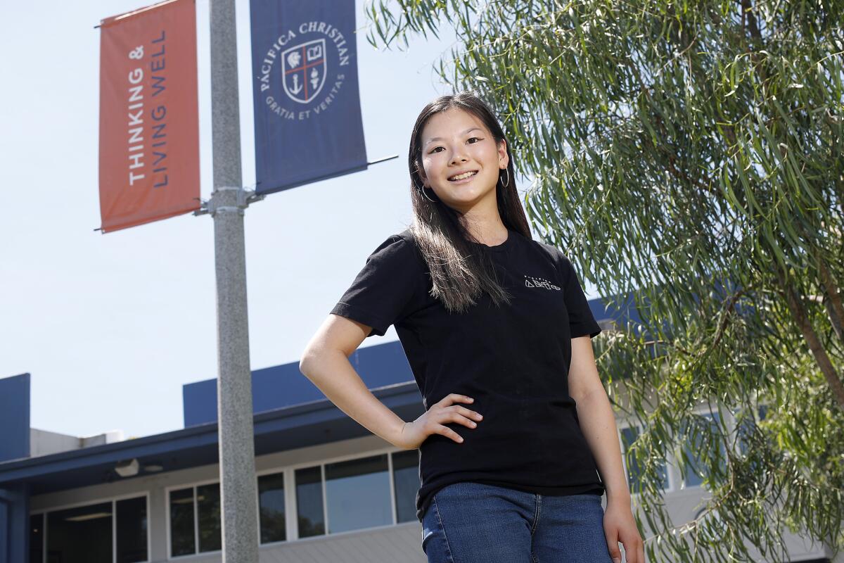 Pacifica Christian senior Rebecca Li, 18, is a valedictorian and headed to Westmont College in Santa Barbara in the fall.