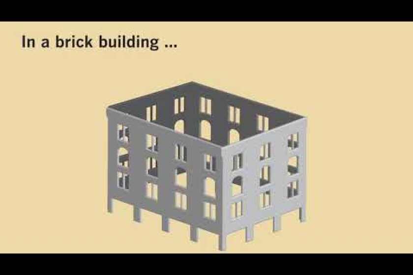 Retrofitting brick buildings for earthquakes