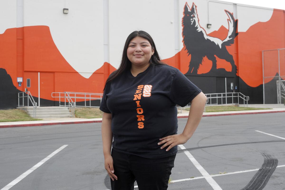 Los Amigos High School graduate Jacqueline Angeles, 18, will be the first in her family to go to college.