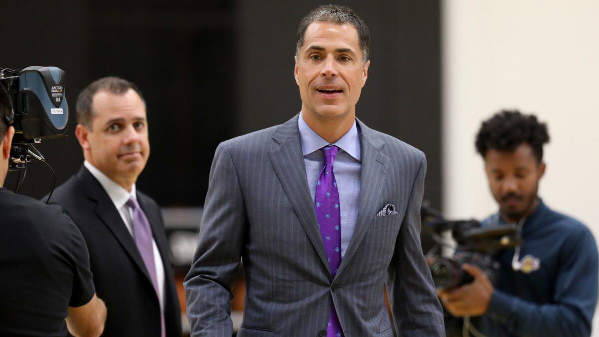 Lakers GM Rob Pelinka is focused on the future now that his roster seems set.