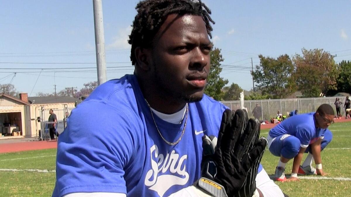 Gardena Serra defensive lineman Oluwole Betiku has narrowed his choices for college, and USC is not among them.