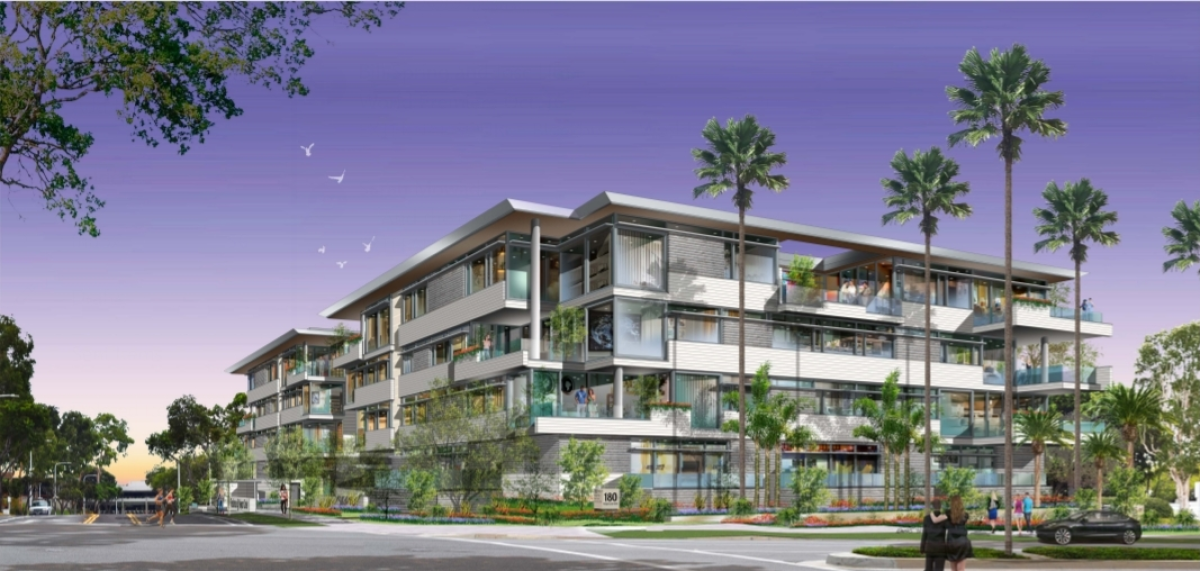 A rendering of the Residences at Newport Center project.