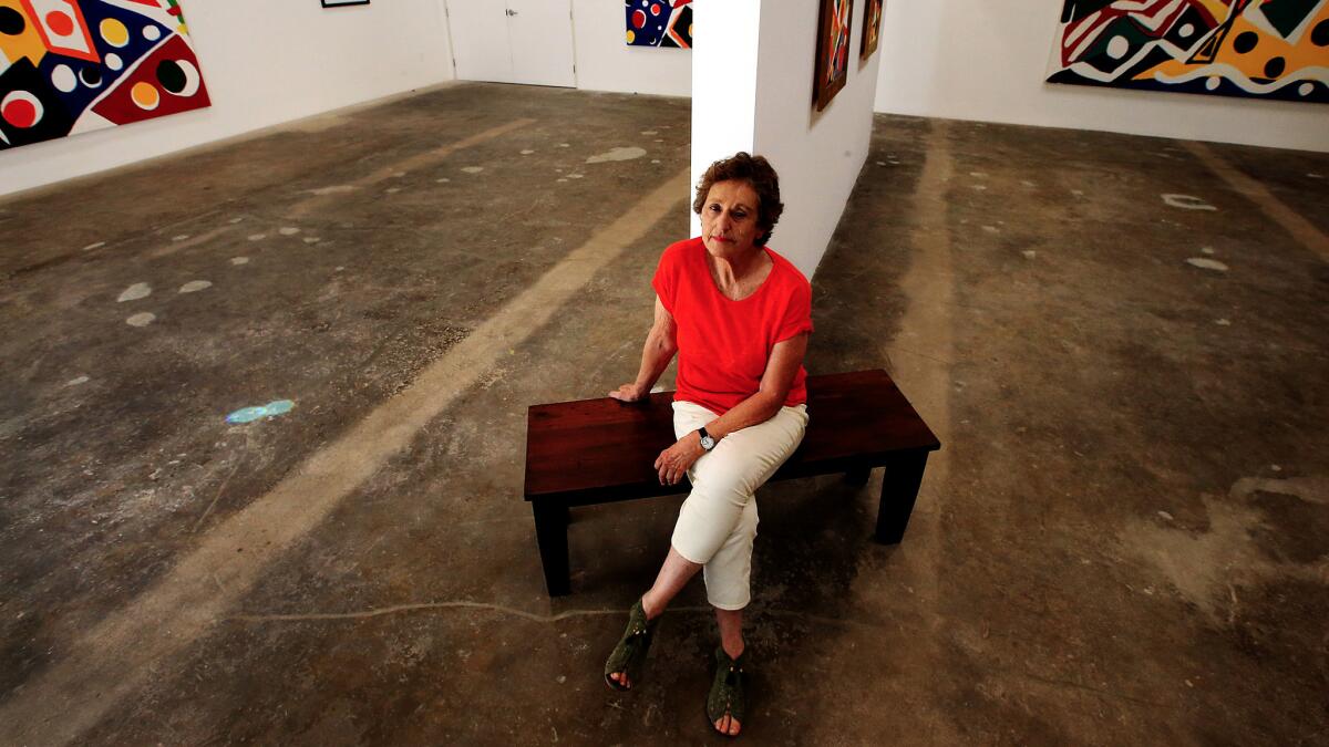 Rosamund Felsen in her downtown Los Angeles gallery space in 2015.