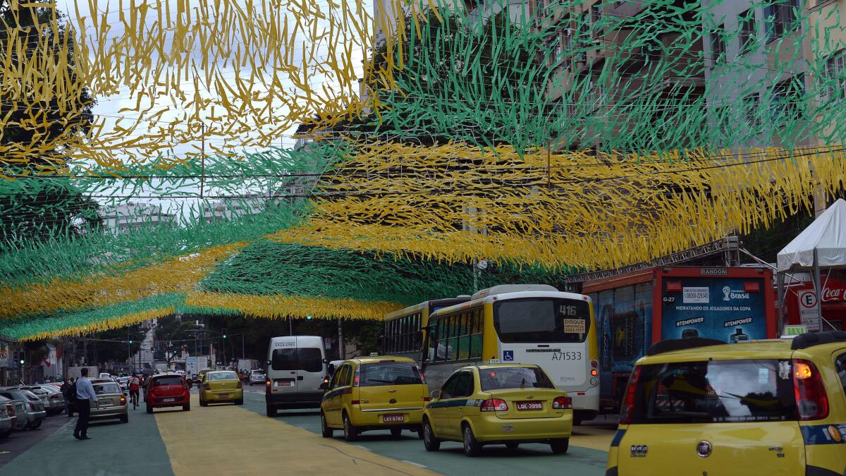 Congested streets in Rio de Janeiro and other major cities in Brazil is a concern for many World Cup teams.