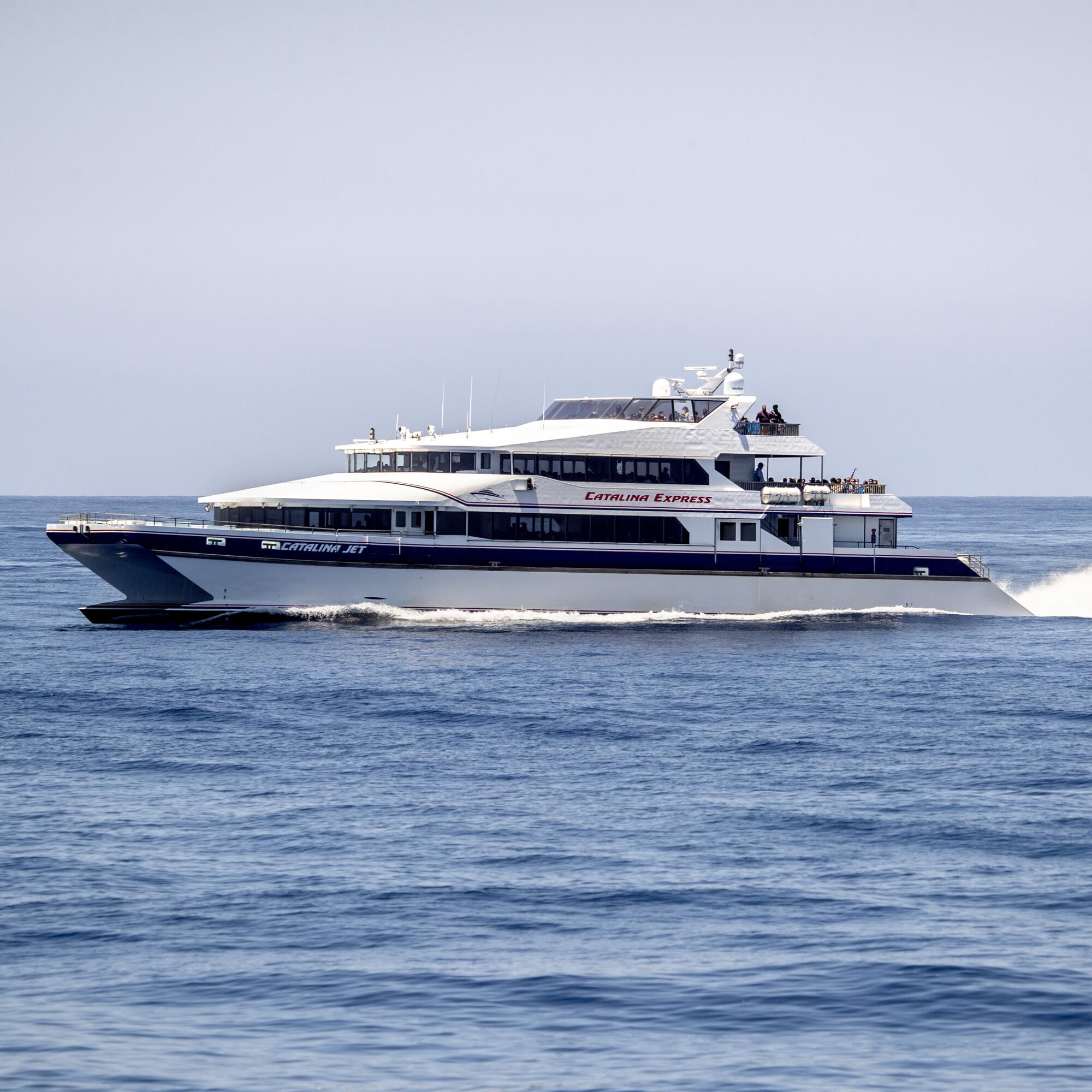 A boat in the Pacific Ocean