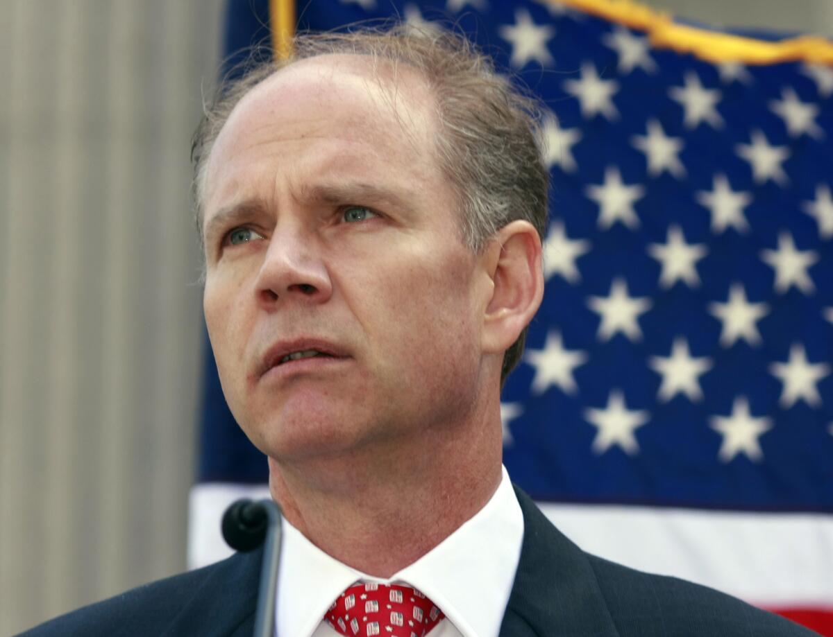 Daniel Donovan Jr., here in file photo, became the first declared candidate for the congressional seat vacated by Michael Grimm, who resigned after pleading guilty to tax evasion.