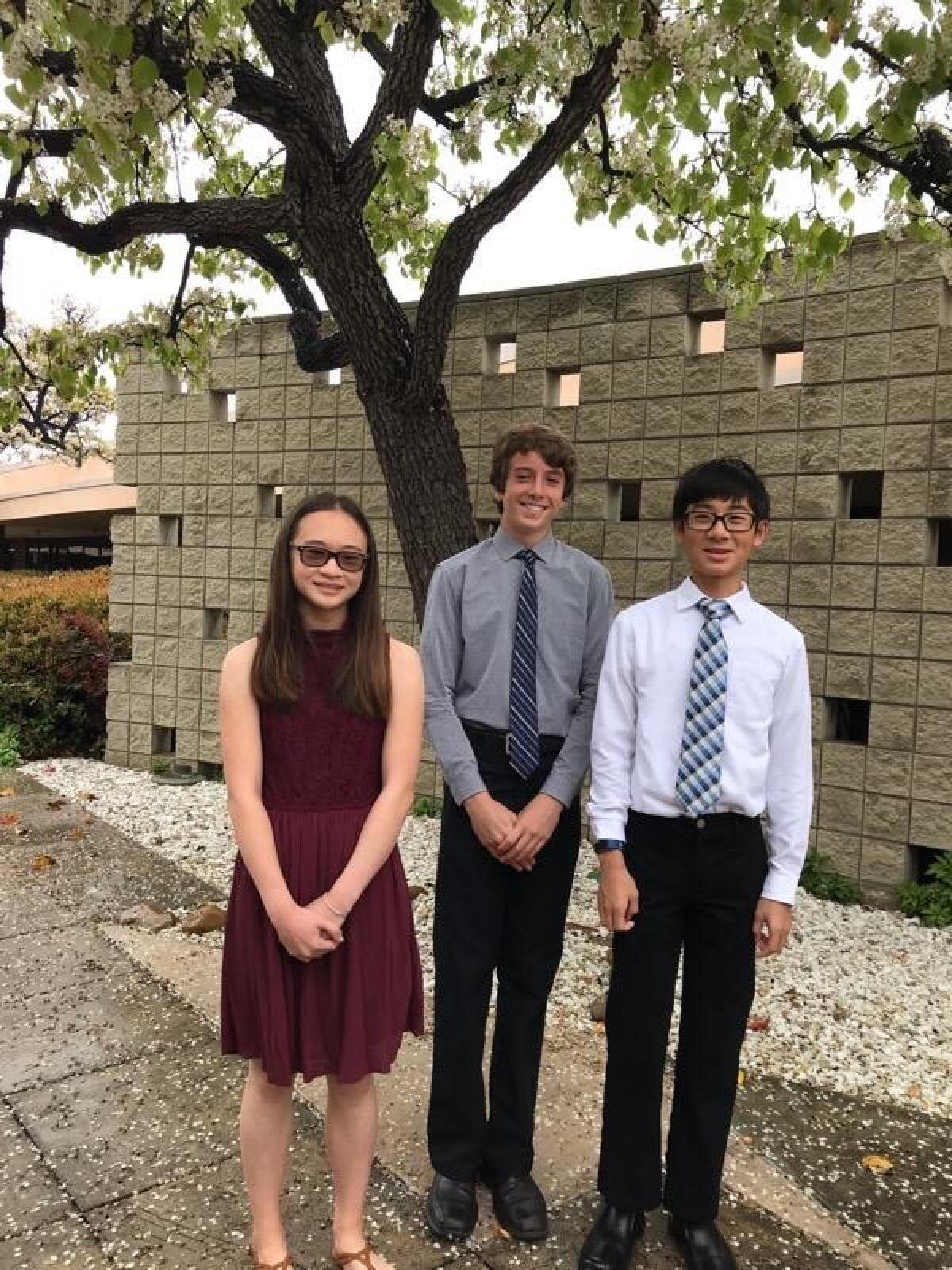 Samantha Yokoyama, Aron Einbinder, Andrew Tsai