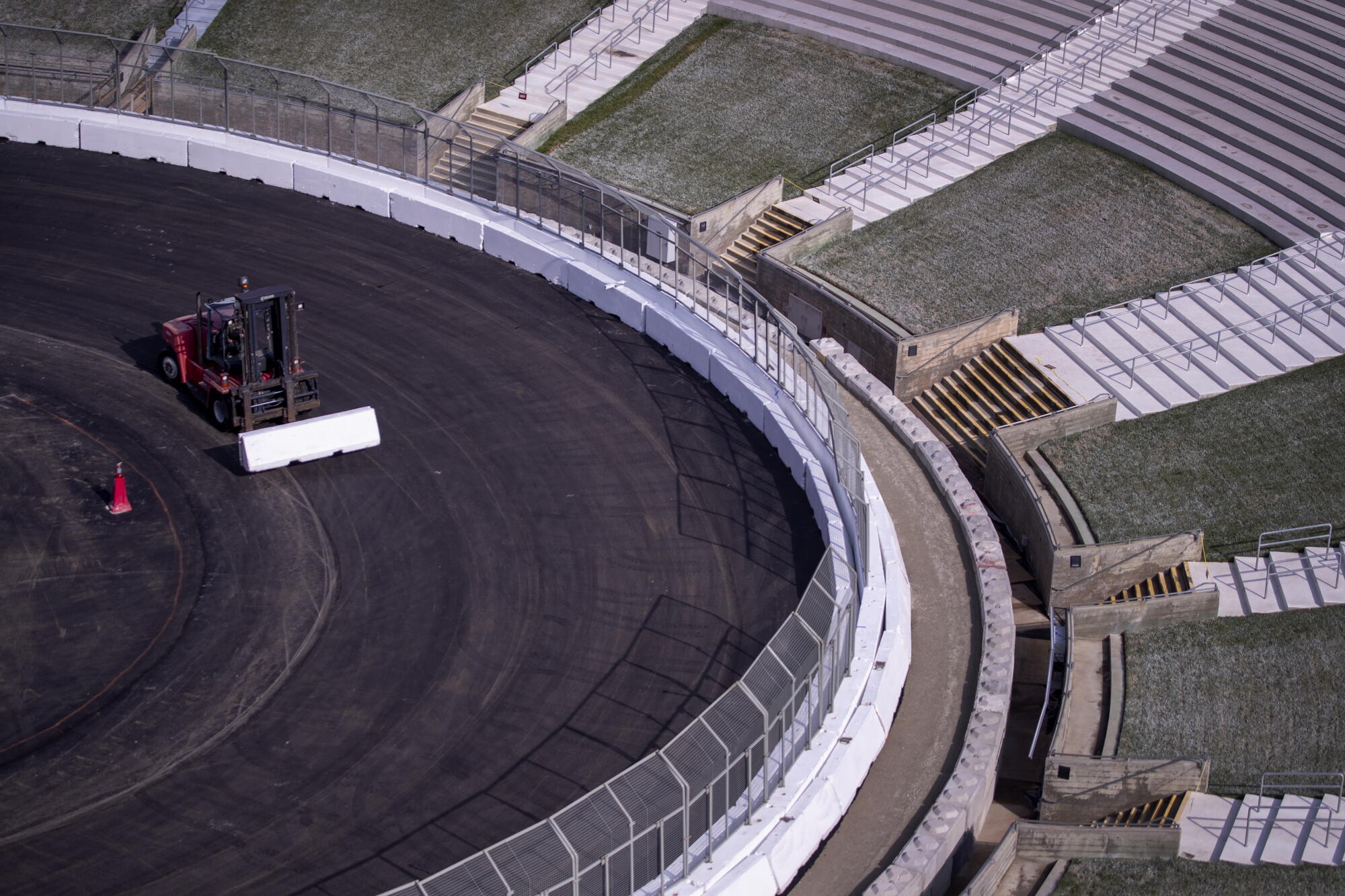 New Racetrack Stadium Photos: Transforming the Los Angeles Memorial Coliseum into a NASCAR ...